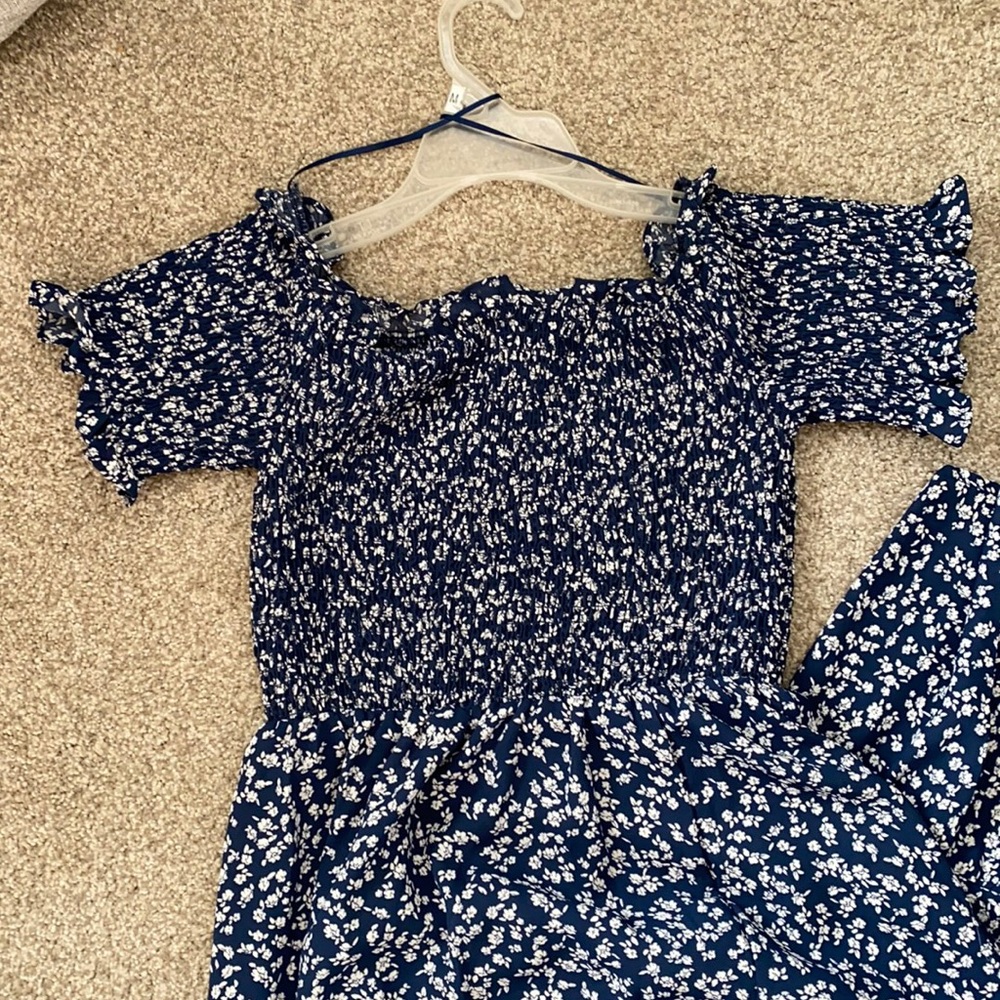 Mi Ami Navy floral dress